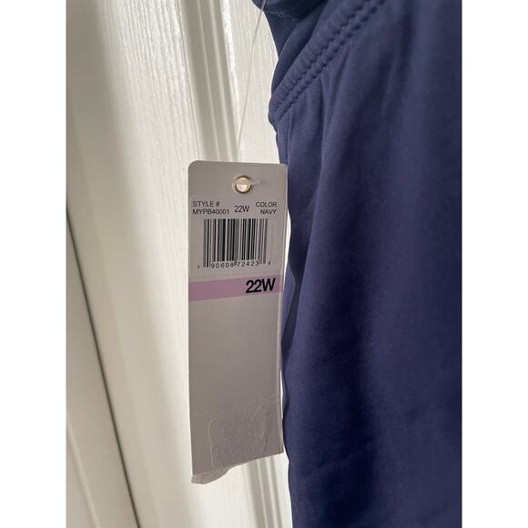 Anne Cole Classic Skirt Swim Bottom Navy Blue Size 22W New - Picture 5 of 7